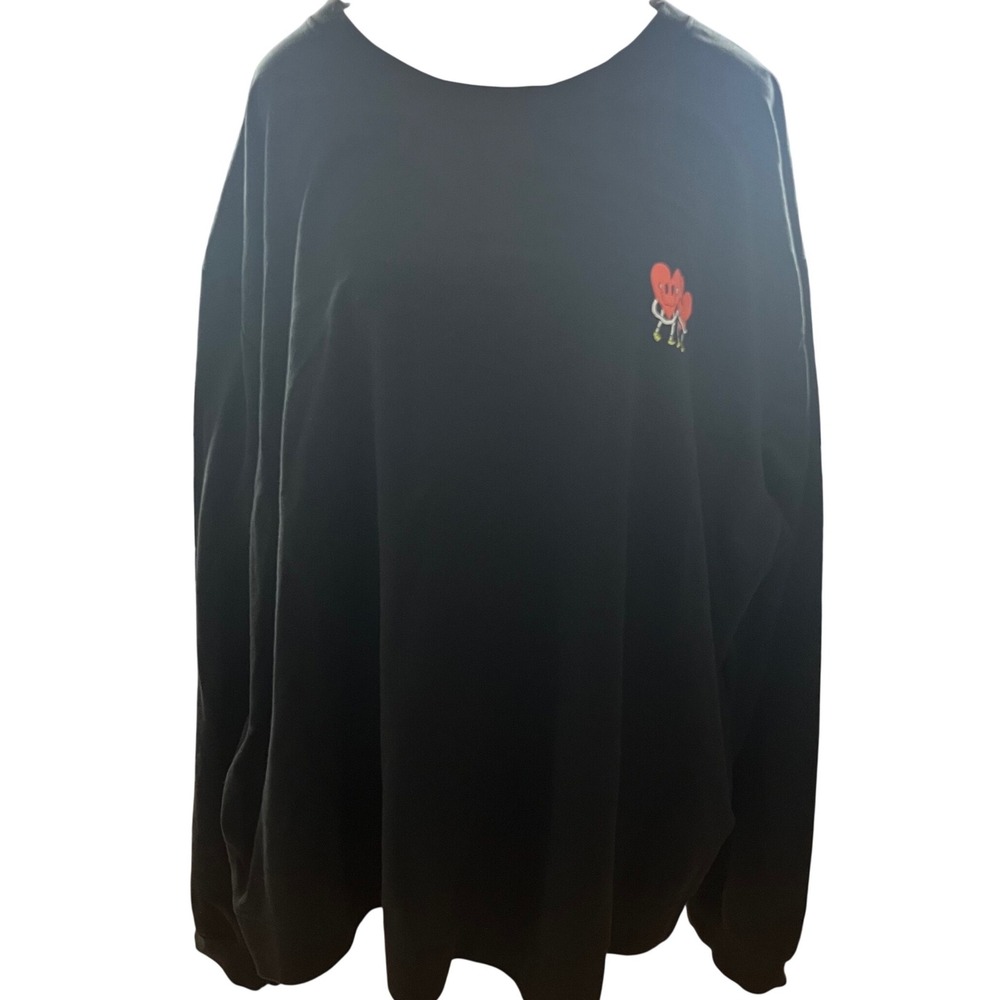 NWOT, JZD Embracing‎ Our Identity Graphic Long Sleeve T Shirt Black 3X Hearts